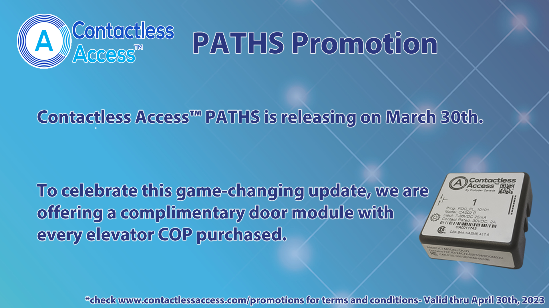 Contactless Access™ Promotions - Contactless Access™